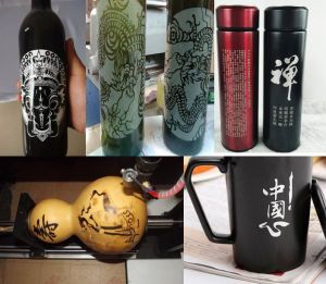 石家庄正定县酒瓶葫芦工艺品激光雕刻机